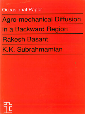 cover image of Agro-mechanical Diffusion in a Backward Region